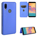 Struttura in fibra di carbonio Flip orizzontale magnetico Custodia in pelle TPU + PC + PU con slot per schede, For Sharp Aquos Sense 3 Lite, For UMIDIGI A3S, For UMIDIGI A3X, For UMIDIGI A7 Pro
