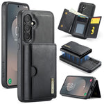 DG.MING M6 Series RFID Tri-fold Card Bag Custodia per telefono in pelle rimovibile, For Samsung Galaxy S26+ 5G, For Samsung Galaxy S26 Ultra 5G, For Samsung Galaxy S26 5G, For Samsung Galaxy S25 FE 5G