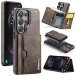 DG.MING M6 Series RFID Tri-fold Card Bag Custodia per telefono in pelle rimovibile, For Samsung Galaxy S26+ 5G, For Samsung Galaxy S26 Ultra 5G, For Samsung Galaxy S26 5G, For Samsung Galaxy S25 FE 5G