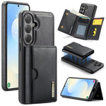 DG.MING M6 Series RFID Tri-fold Card Bag Custodia per telefono in pelle rimovibile, For Samsung Galaxy S26+ 5G, For Samsung Galaxy S26 Ultra 5G, For Samsung Galaxy S26 5G, For Samsung Galaxy S25 FE 5G