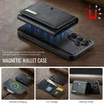 DG.MING M6 Series RFID Tri-fold Card Bag Custodia per telefono in pelle rimovibile, For Samsung Galaxy S26+ 5G, For Samsung Galaxy S26 Ultra 5G, For Samsung Galaxy S26 5G, For Samsung Galaxy S25 FE 5G