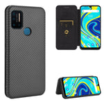 Struttura in fibra di carbonio Flip orizzontale magnetico Custodia in pelle TPU + PC + PU con slot per schede, For Sharp Aquos Sense 3 Lite, For UMIDIGI A3S, For UMIDIGI A3X, For UMIDIGI A7 Pro