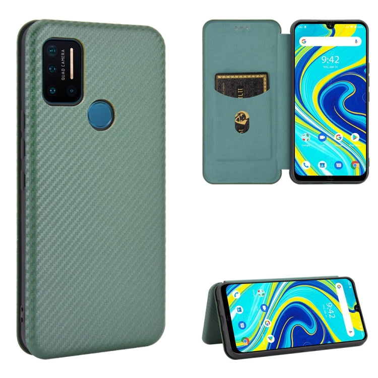 Struttura in fibra di carbonio Flip orizzontale magnetico Custodia in pelle TPU + PC + PU con slot per schede, For Sharp Aquos Sense 3 Lite, For UMIDIGI A3S, For UMIDIGI A3X, For UMIDIGI A7 Pro