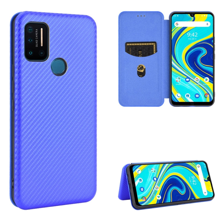 Struttura in fibra di carbonio Flip orizzontale magnetico Custodia in pelle TPU + PC + PU con slot per schede, For Sharp Aquos Sense 3 Lite, For UMIDIGI A3S, For UMIDIGI A3X, For UMIDIGI A7 Pro