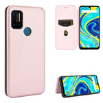 Struttura in fibra di carbonio Flip orizzontale magnetico Custodia in pelle TPU + PC + PU con slot per schede, For Sharp Aquos Sense 3 Lite, For UMIDIGI A3S, For UMIDIGI A3X, For UMIDIGI A7 Pro