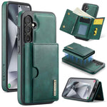 DG.MING M6 Series RFID Tri-fold Card Bag Custodia per telefono in pelle rimovibile, For Samsung Galaxy S24 FE 5G, For Samsung Galaxy S24 Ultra 5G, For Samsung Galaxy S24+ 5G, For Samsung Galaxy S24 5G