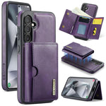 DG.MING M6 Series RFID Tri-fold Card Bag Custodia per telefono in pelle rimovibile, For Samsung Galaxy S24 FE 5G, For Samsung Galaxy S24 Ultra 5G, For Samsung Galaxy S24+ 5G, For Samsung Galaxy S24 5G