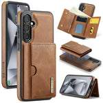 DG.MING M6 Series RFID Tri-fold Card Bag Custodia per telefono in pelle rimovibile, For Samsung Galaxy S24 FE 5G, For Samsung Galaxy S24 Ultra 5G, For Samsung Galaxy S24+ 5G, For Samsung Galaxy S24 5G