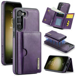 DG.MING M6 Series RFID Tri-fold Card Bag Custodia per telefono in pelle rimovibile, For Samsung Galaxy S23 FE 5G, For Samsung Galaxy S23 Ultra 5G, For Samsung Galaxy S23+ 5G, For Samsung Galaxy S23 5G