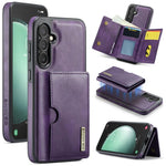 DG.MING M6 Series RFID Tri-fold Card Bag Custodia per telefono in pelle rimovibile, For Samsung Galaxy S23 FE 5G, For Samsung Galaxy S23 Ultra 5G, For Samsung Galaxy S23+ 5G, For Samsung Galaxy S23 5G