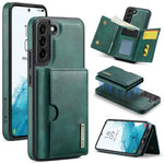 DG.MING M6 Series RFID Tri-fold Card Bag Custodia per telefono in pelle rimovibile, For Samsung Galaxy S22 Ultra 5G, For Samsung Galaxy S22+ 5G, For Samsung Galaxy S22 5G