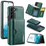 DG.MING M6 Series RFID Tri-fold Card Bag Custodia per telefono in pelle rimovibile, For Samsung Galaxy S22 Ultra 5G, For Samsung Galaxy S22+ 5G, For Samsung Galaxy S22 5G