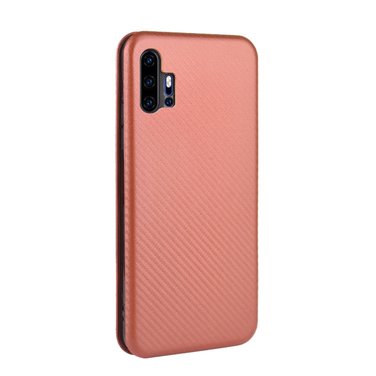 Struttura in fibra di carbonio Flip orizzontale magnetico Custodia in pelle TPU + PC + PU con slot per schede, For UMIDIGI F2, For UMIDIGI Power 3, For UMIDIGI S5 Pro