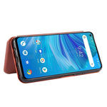 Struttura in fibra di carbonio Flip orizzontale magnetico Custodia in pelle TPU + PC + PU con slot per schede, For UMIDIGI F2, For UMIDIGI Power 3, For UMIDIGI S5 Pro