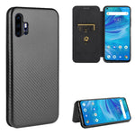 Struttura in fibra di carbonio Flip orizzontale magnetico Custodia in pelle TPU + PC + PU con slot per schede, For UMIDIGI F2, For UMIDIGI Power 3, For UMIDIGI S5 Pro