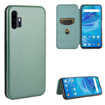 Struttura in fibra di carbonio Flip orizzontale magnetico Custodia in pelle TPU + PC + PU con slot per schede, For UMIDIGI F2, For UMIDIGI Power 3, For UMIDIGI S5 Pro