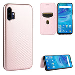 Struttura in fibra di carbonio Flip orizzontale magnetico Custodia in pelle TPU + PC + PU con slot per schede, For UMIDIGI F2, For UMIDIGI Power 3, For UMIDIGI S5 Pro