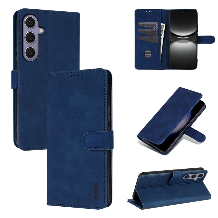 Custodia per telefono in pelle di vitello con texture AZNS Skin Feel, For Samsung Galaxy S25 FE 5G, For Samsung Galaxy S25 Edge 5G, For Samsung Galaxy S25 5G, For Samsung Galaxy S25+ 5G