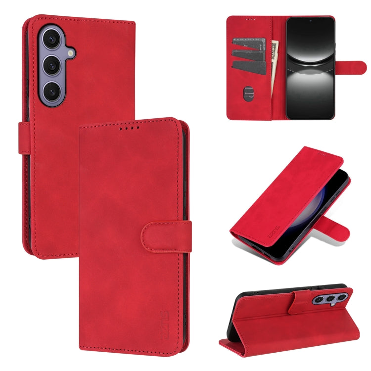 Custodia per telefono in pelle di vitello con texture AZNS Skin Feel, For Samsung Galaxy S25 FE 5G, For Samsung Galaxy S25 Edge 5G, For Samsung Galaxy S25 5G, For Samsung Galaxy S25+ 5G