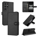 Custodia per telefono in pelle di vitello con texture AZNS Skin Feel, For Samsung Galaxy S25 Ultra 5G