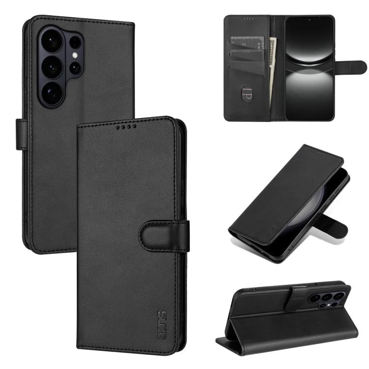 Custodia per telefono in pelle di vitello con texture AZNS Skin Feel, For Galaxy S26 FE 5G, For Samsung Galaxy S26+ 5G, For Samsung Galaxy S26 Ultra 5G, For Samsung Galaxy S26 5G