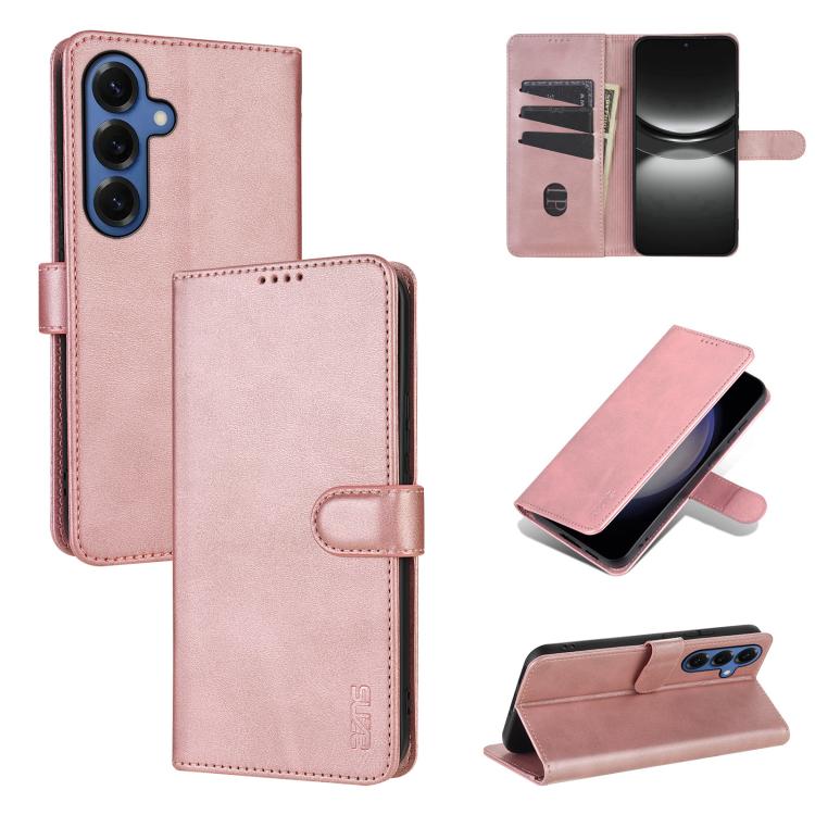 Custodia per telefono in pelle di vitello con texture AZNS Skin Feel, For Galaxy S26 FE 5G, For Samsung Galaxy S26+ 5G, For Samsung Galaxy S26 Ultra 5G, For Samsung Galaxy S26 5G
