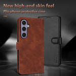 Custodia per telefono in pelle di vitello con texture AZNS Skin Feel, For Galaxy S26 FE 5G, For Samsung Galaxy S26+ 5G, For Samsung Galaxy S26 Ultra 5G, For Samsung Galaxy S26 5G