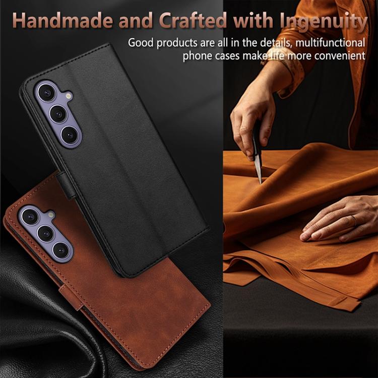 Custodia per telefono in pelle di vitello con texture AZNS Skin Feel, For Galaxy S26 FE 5G, For Samsung Galaxy S26+ 5G, For Samsung Galaxy S26 Ultra 5G, For Samsung Galaxy S26 5G