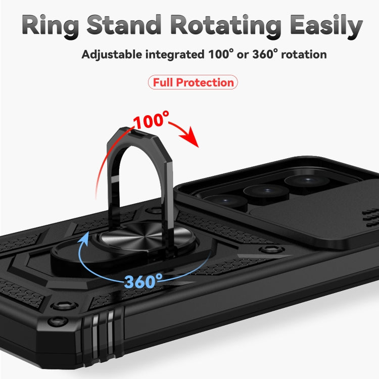 Custodia per telefono con supporto scorrevole Camshield, For Samsung Galaxy S25+ 5G, For Samsung Galaxy S25 Ultra 5G, For Samsung Galaxy S24 FE 5G