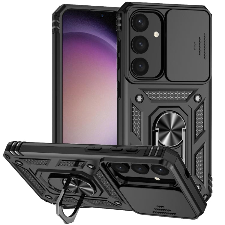 Custodia per telefono con supporto scorrevole Camshield, For Samsung Galaxy S25+ 5G, For Samsung Galaxy S25 Ultra 5G, For Samsung Galaxy S24 FE 5G