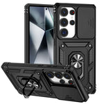 Custodia per telefono con supporto scorrevole Camshield, For Samsung Galaxy S25+ 5G, For Samsung Galaxy S25 Ultra 5G, For Samsung Galaxy S24 FE 5G