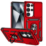 Custodia per telefono con supporto scorrevole Camshield, For Samsung Galaxy S25+ 5G, For Samsung Galaxy S25 Ultra 5G, For Samsung Galaxy S24 FE 5G