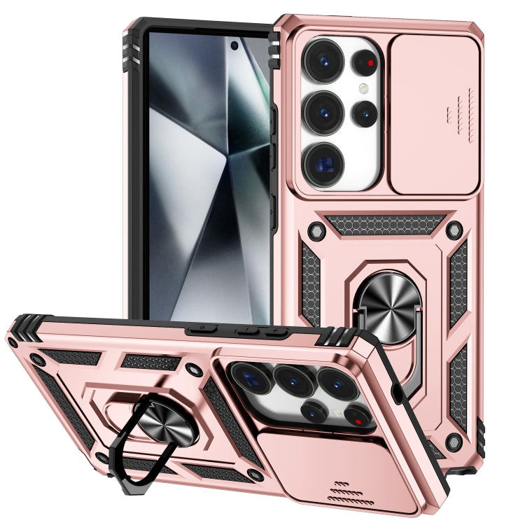 Custodia per telefono con supporto scorrevole Camshield, For Samsung Galaxy S25+ 5G, For Samsung Galaxy S25 Ultra 5G, For Samsung Galaxy S24 FE 5G