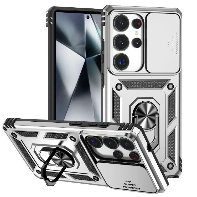 Custodia per telefono con supporto scorrevole Camshield, For Samsung Galaxy S25+ 5G, For Samsung Galaxy S25 Ultra 5G, For Samsung Galaxy S24 FE 5G