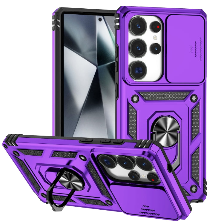 Custodia per telefono con supporto scorrevole Camshield, For Samsung Galaxy S25+ 5G, For Samsung Galaxy S25 Ultra 5G, For Samsung Galaxy S24 FE 5G