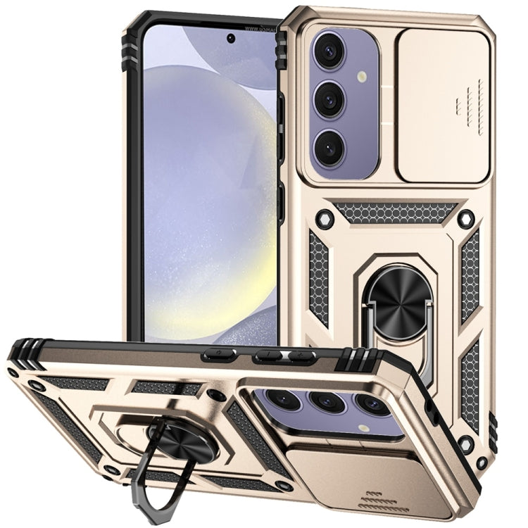 Custodia per telefono con supporto scorrevole Camshield, For Samsung Galaxy S25+ 5G, For Samsung Galaxy S25 Ultra 5G, For Samsung Galaxy S24 FE 5G