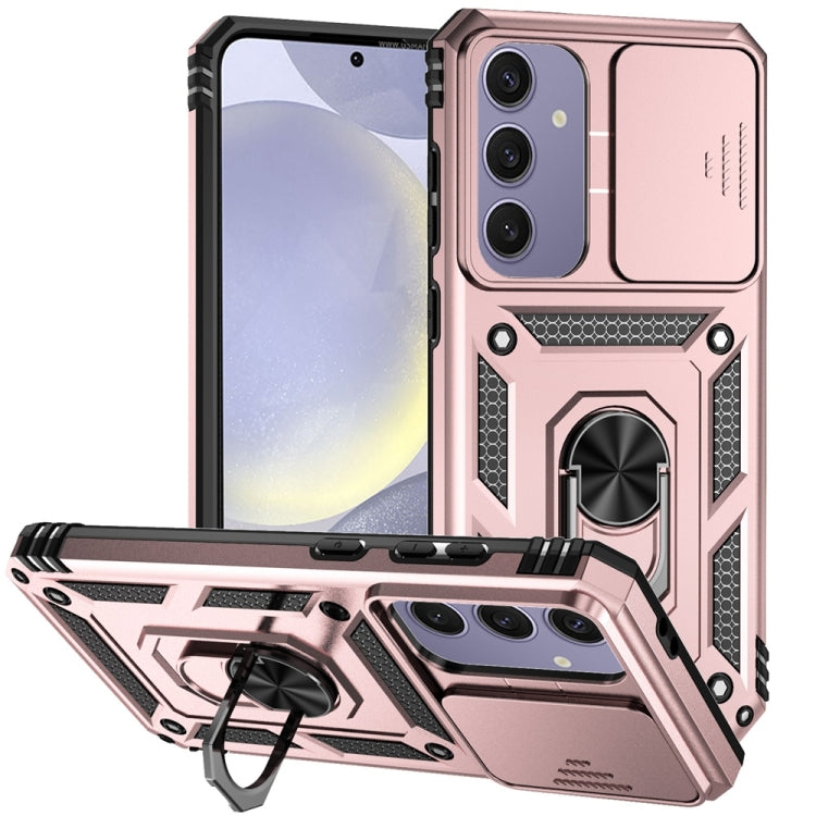 Custodia per telefono con supporto scorrevole Camshield, For Samsung Galaxy S25+ 5G, For Samsung Galaxy S25 Ultra 5G, For Samsung Galaxy S24 FE 5G
