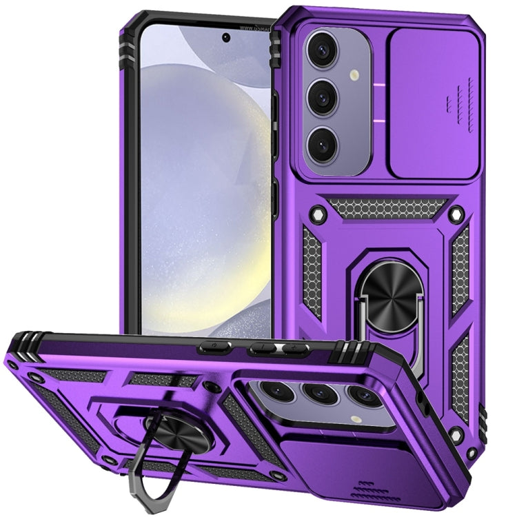 Custodia per telefono con supporto scorrevole Camshield, For Samsung Galaxy S25+ 5G, For Samsung Galaxy S25 Ultra 5G, For Samsung Galaxy S24 FE 5G