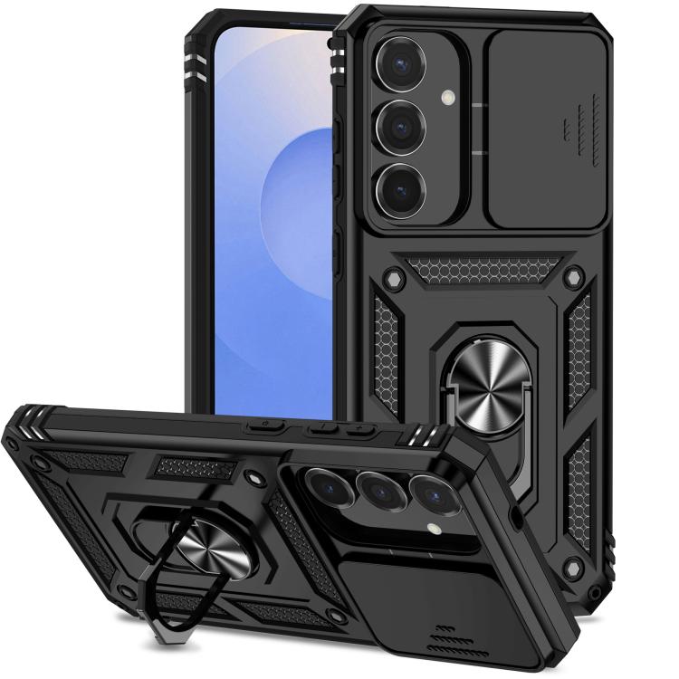 Custodia per telefono con supporto scorrevole Camshield, For Samsung Galaxy S25 FE 5G, For Samsung Galaxy S25 Edge 5G, For Samsung Galaxy S25 5G