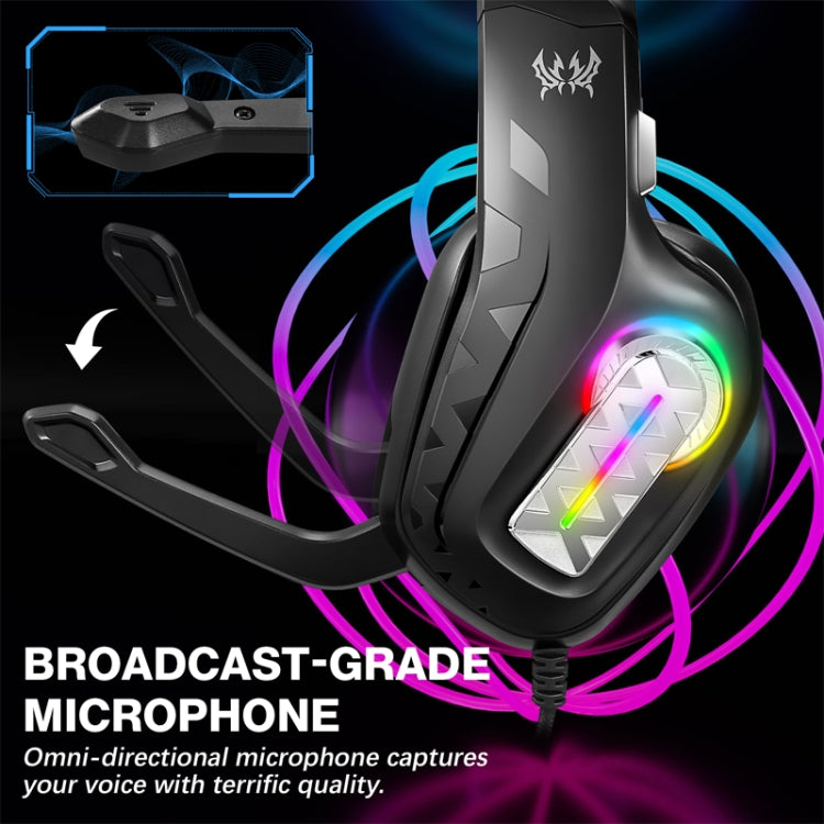 KOTION EACH G4100 Cuffie stereo da gioco con microfono, lunghezza: circa 2,1 m, G4100, Black White