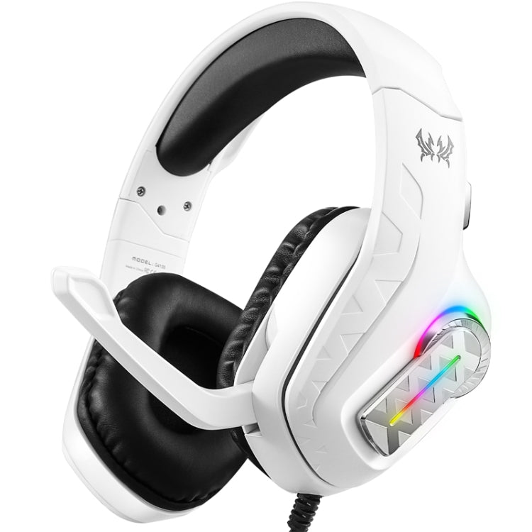 KOTION EACH G4100 Cuffie stereo da gioco con microfono, lunghezza: circa 2,1 m, G4100, Black White