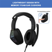 Cuffie da gioco KOTION EACH G6000 On-Ear con microfono, lunghezza: circa 2,1 m, G6000