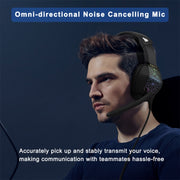Cuffie da gioco KOTION EACH G6000 On-Ear con microfono, lunghezza: circa 2,1 m, G6000