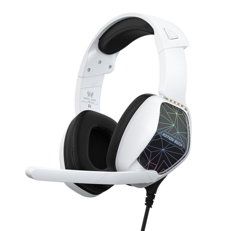 Cuffie da gioco KOTION EACH G6000 On-Ear con microfono, lunghezza: circa 2,1 m, G6000