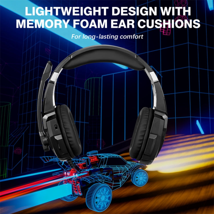 KOTION EACH G9000 Pro Cuffie da gioco soprauricolari con microfono, lunghezza del cavo: circa 2,1 m, G9000 Pro