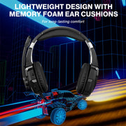 KOTION EACH G9000 Pro Cuffie da gioco soprauricolari con microfono, lunghezza del cavo: circa 2,1 m, G9000 Pro