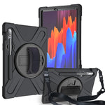 Custodia silicone antiurto con tracolla per Galaxy Tab S8