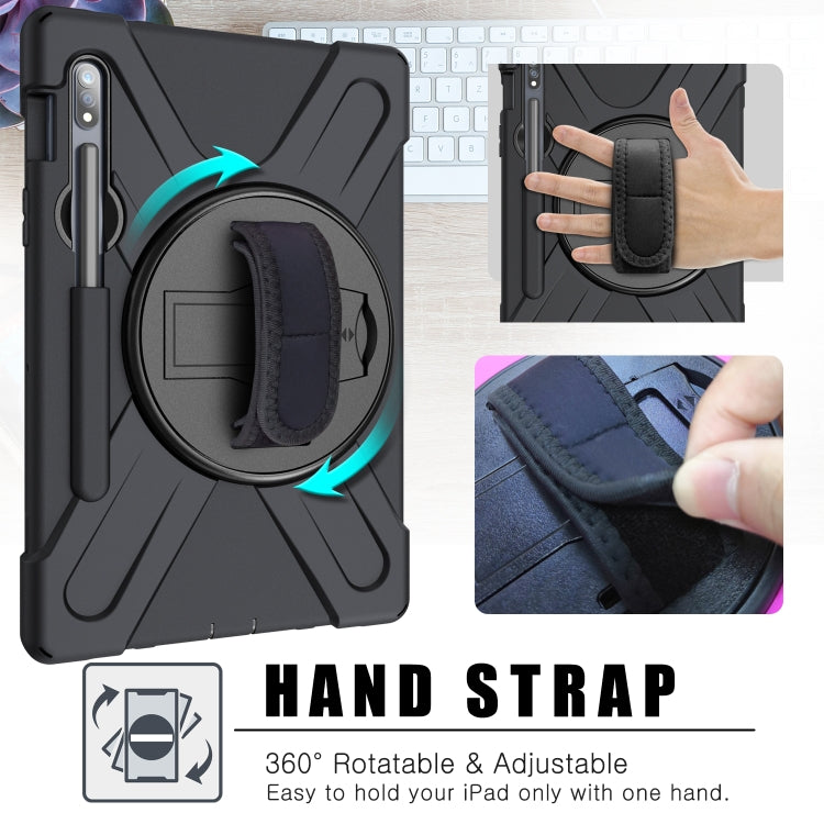 Custodia silicone antiurto con tracolla per Galaxy Tab S8