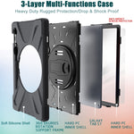 Custodia silicone antiurto con tracolla per Galaxy Tab S8