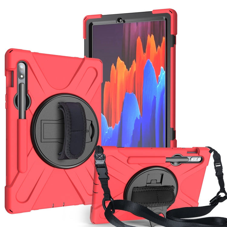 Custodia silicone antiurto con tracolla per Galaxy Tab S8